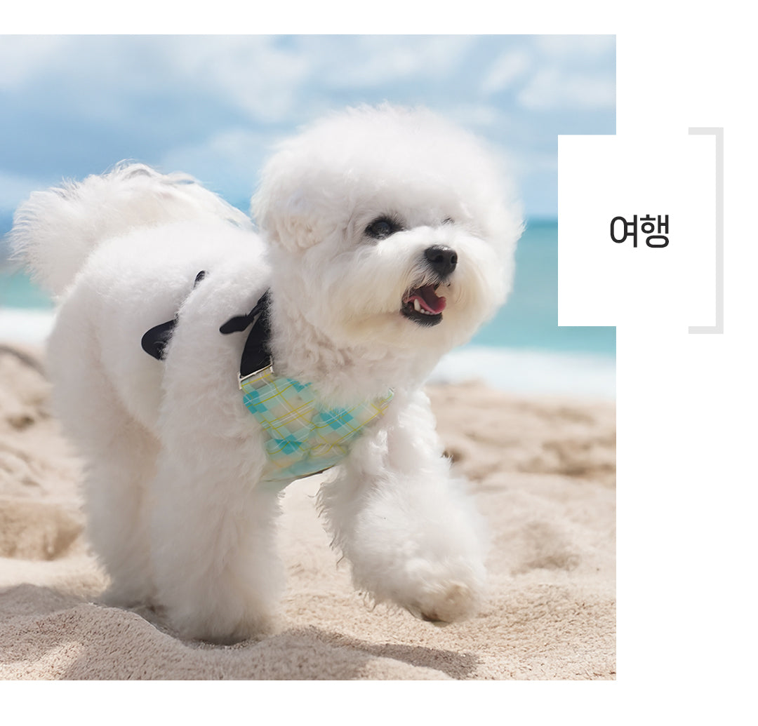 Laki 라키 28도 애견용 아이스 조끼 강아지 여름옷 쿨조끼