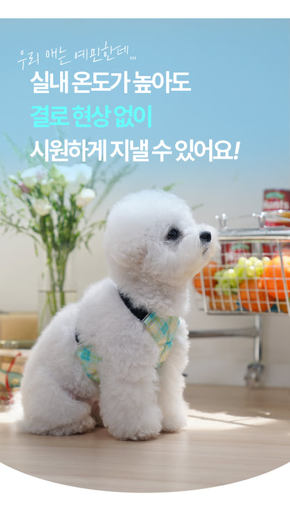 Laki 라키 28도 애견용 아이스 조끼 강아지 여름옷 쿨조끼