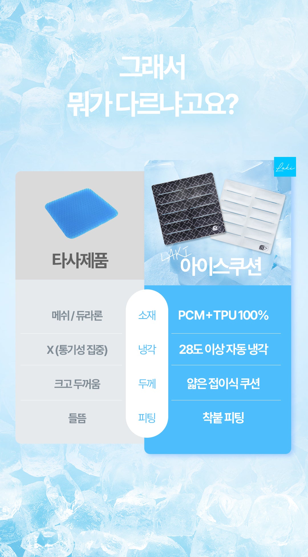 Laki 라키 아이스 강아지 쿨매트 반려동물 여름 애견 방석