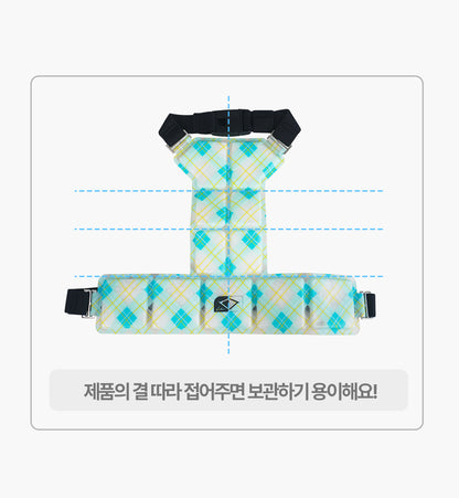 Laki 라키 28도 애견용 아이스 조끼 강아지 여름옷 쿨조끼